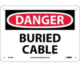 NMC D148 Danger Buried Cable Sign