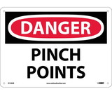 NMC D149 Danger Pinch Points Sign