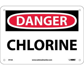 NMC D15 Danger Chlorine Sign