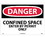 NMC 14" X 20" Vinyl Safety Identification Sign, Confined Space Enter By Permit Only, Price/each