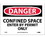NMC 7" X 10" Vinyl Safety Identification Sign, Confined Space Enter By Permit Only, Price/each