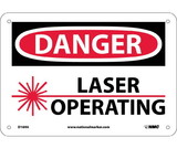 NMC D169 Danger Laser Operating Sign