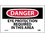 NMC D201LBL Danger Eye Protection Required In This Area Label, Adhesive Backed Vinyl, 3" x 5", Price/5/ package
