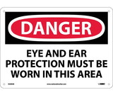 NMC D209 Danger Eye And Ear Protection Must Be Worn Sign