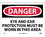 NMC 10" X 14" Vinyl Safety Identification Sign, Eye And Ear Protection Must Be Worn In T, Price/each