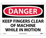 NMC D213 Danger Keep Fingers Clear Of Machine Sign