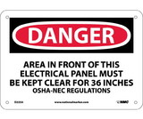 NMC D225 Danger Electrical Hazard Sign