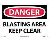 NMC D229 Danger Blasting Area Keep Clear Sign