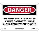 NMC D22 Danger Asbestos May Cause Cancer Sign