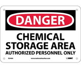 NMC D240 Danger Chemical Storage Area Sign