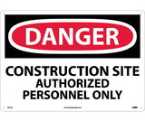 NMC D247LF Large Format Danger Construction Site Sign