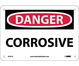 NMC D251 Danger Corrosive Sign