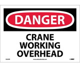 NMC D253 Danger Crane Working Overhead Sign