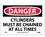 NMC 7" X 10" Vinyl Safety Identification Sign, Cylinders Must Be Chained At All Times, Price/each