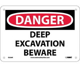 NMC D256 Danger Deep Excavation Beware Sign