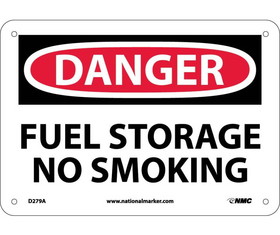 NMC D279 Fuel Storage No Smoking Sign