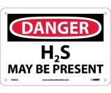 NMC D282 Danger H2S May Be Present Sign