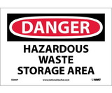 NMC D285 Danger Hazardous Waste Storage Area Sign