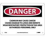 NMC D28 Danger Cadmium May Cause Cancer Sign
