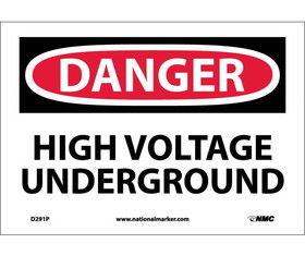NMC D291 Danger High Voltage Underground Sign