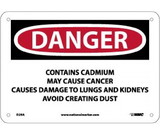 NMC D29 Danger Contains Cadmium May Cause Cancer Sign