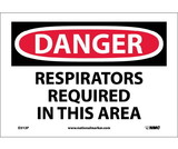 NMC D313 Danger Respirators Required In This Area Sign