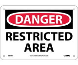 NMC D314 Danger Restricted Area Sign