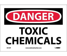 NMC D319 Danger Toxic Chemicals Sign