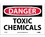 NMC 7" X 10" Vinyl Safety Identification Sign, Toxic Chemicals, Price/each
