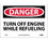 NMC 7" X 10" Vinyl Safety Identification Sign, Turn Off Engine While Refuel- Ing, Price/each
