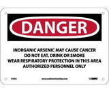 NMC D32 Danger Inorganic Arsenic May Cause Cancer Sign