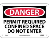 NMC D360 Danger Confined Space Permit Required Sign