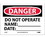 NMC 7" X 10" Vinyl Safety Identification Sign, Do Not Operate Name:_________ Date:_____, Price/each
