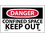 NMC D372LBL Confined Space Keep Out Label, Adhesive Backed Vinyl, 3" x 5", Price/5/ package