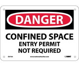 NMC D373 Danger Confined Space Entry Permit Not Required Sign