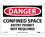 NMC 7" X 10" Vinyl Safety Identification Sign, Confined Space Entry Permit Not Required, Price/each