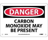 NMC D375 Danger Carbon Monoxide May Be Present Sign