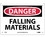 NMC 7" X 10" Plastic Safety Identification Sign, Falling Materials, Price/each