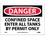 NMC 7" X 10" Vinyl Safety Identification Sign, Confined Space Enter All Tanks By, Price/each