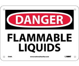 NMC D38 Danger Flammable Liquids Sign