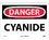 NMC 10" X 14" Vinyl Safety Identification Sign, Cyanide, Price/each