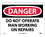 NMC 7" X 10" Plastic Safety Identification Sign, Do Not Operate Man Working On Repa..., Price/each