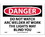 NMC 7" X 10" Vinyl Safety Identification Sign, Do Not Watch Arc Whelder At Work ...., Price/each