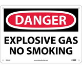 NMC D434 Danger Explosive Gas No Smoking Sign