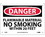 NMC 7" X 10" Vinyl Safety Identification Sign, Flammable Material No Smoking Within., Price/each