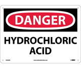 NMC D446 Danger Hydrochloric Acid Sign