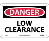 NMC D451 Danger Low Clearance Sign - Bilingual