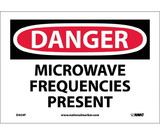 NMC D454 Microwave Frequencies Present Sign