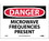 NMC 7" X 10" Vinyl Safety Identification Sign, Microwave Frequencies Present, Price/each