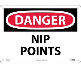 NMC D455 Danger Nip Points Sign
